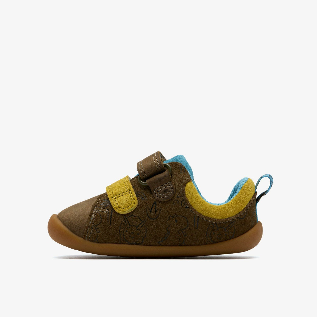 Clarks Roamer Roar Toddler Dark Olive