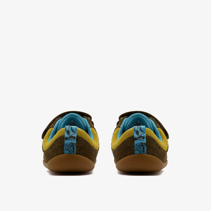 Clarks Roamer Roar Toddler Dark Olive