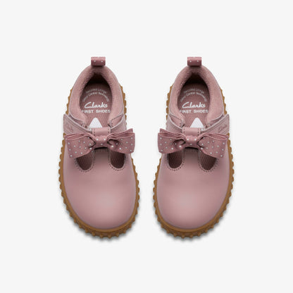 Clarks Cove Bow Toddler Dusty Pink