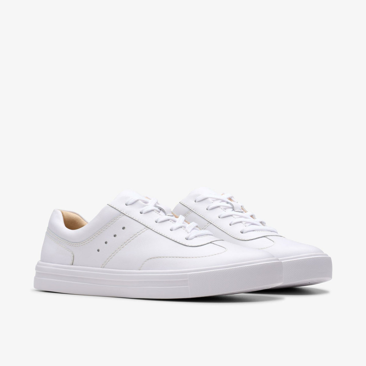 Clarks Makea Court White Leather