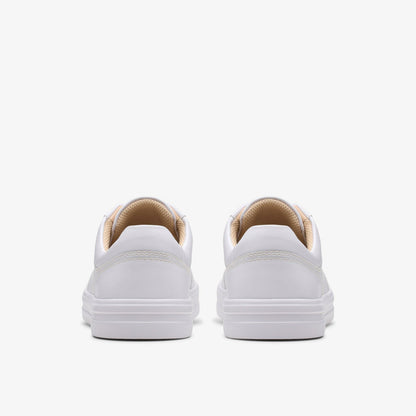 Clarks Makea Court White Leather