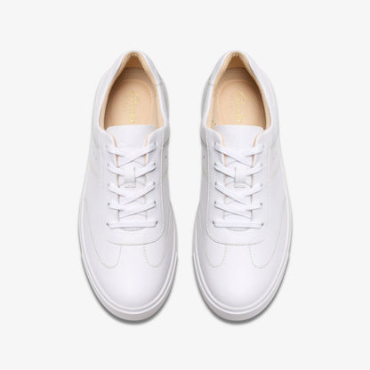 Clarks Makea Court White Leather