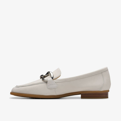 Clarks Sarafyna Iris Off White Leather