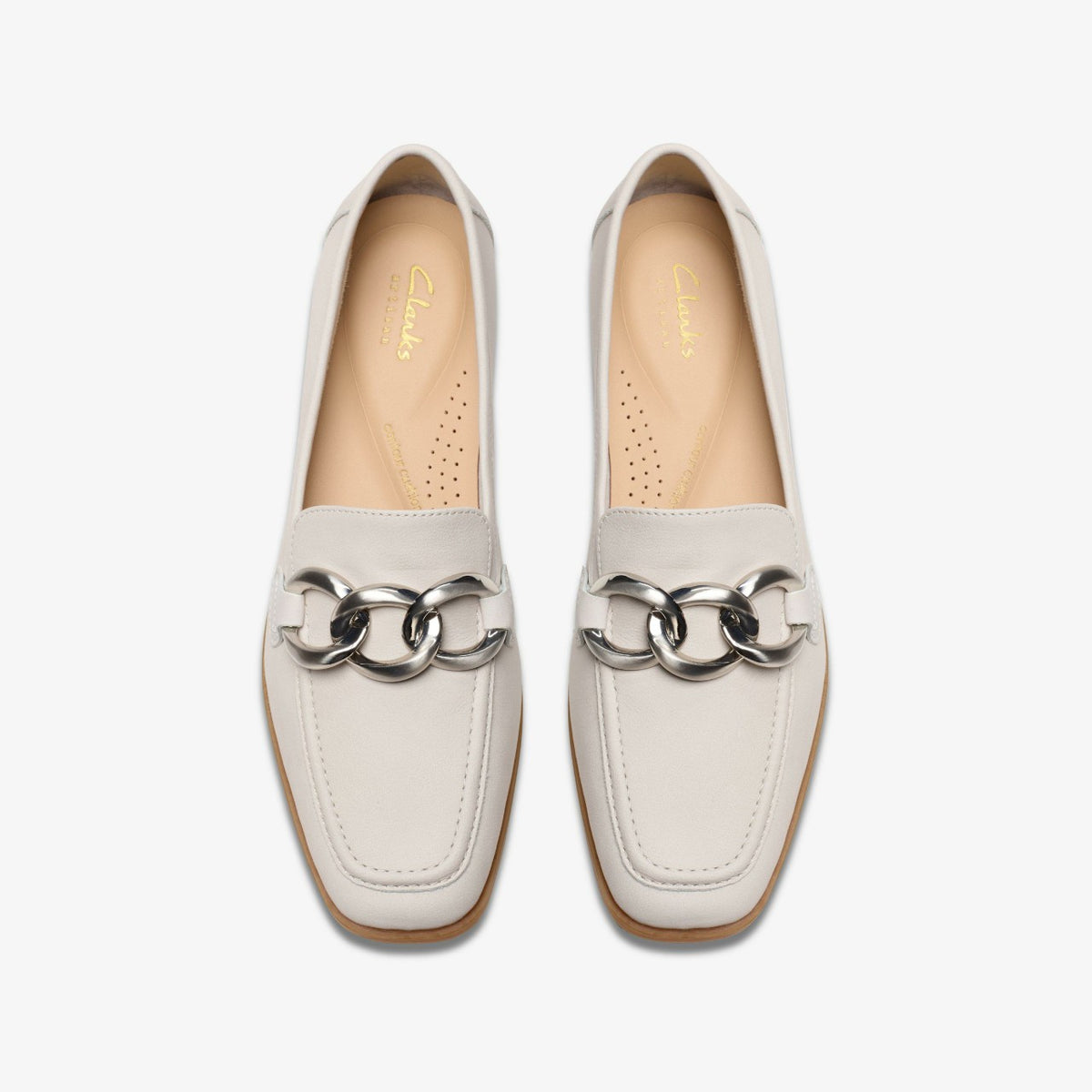 Clarks Sarafyna Iris Off White Leather