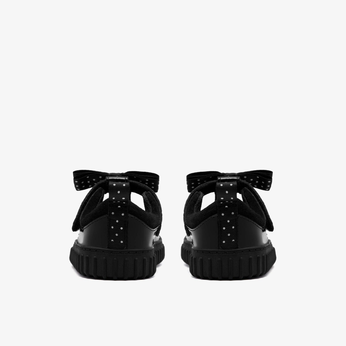Clarks Cove Bow Toddler Black Patent