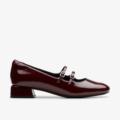 Clarks Daiss 30 Shine Burgundy Patent