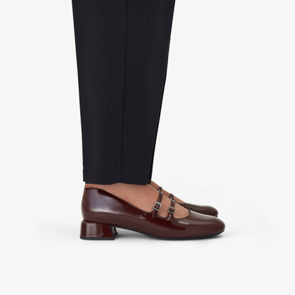 Clarks Daiss 30 Shine Burgundy Patent