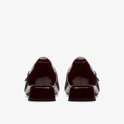 Clarks Daiss 30 Shine Burgundy Patent