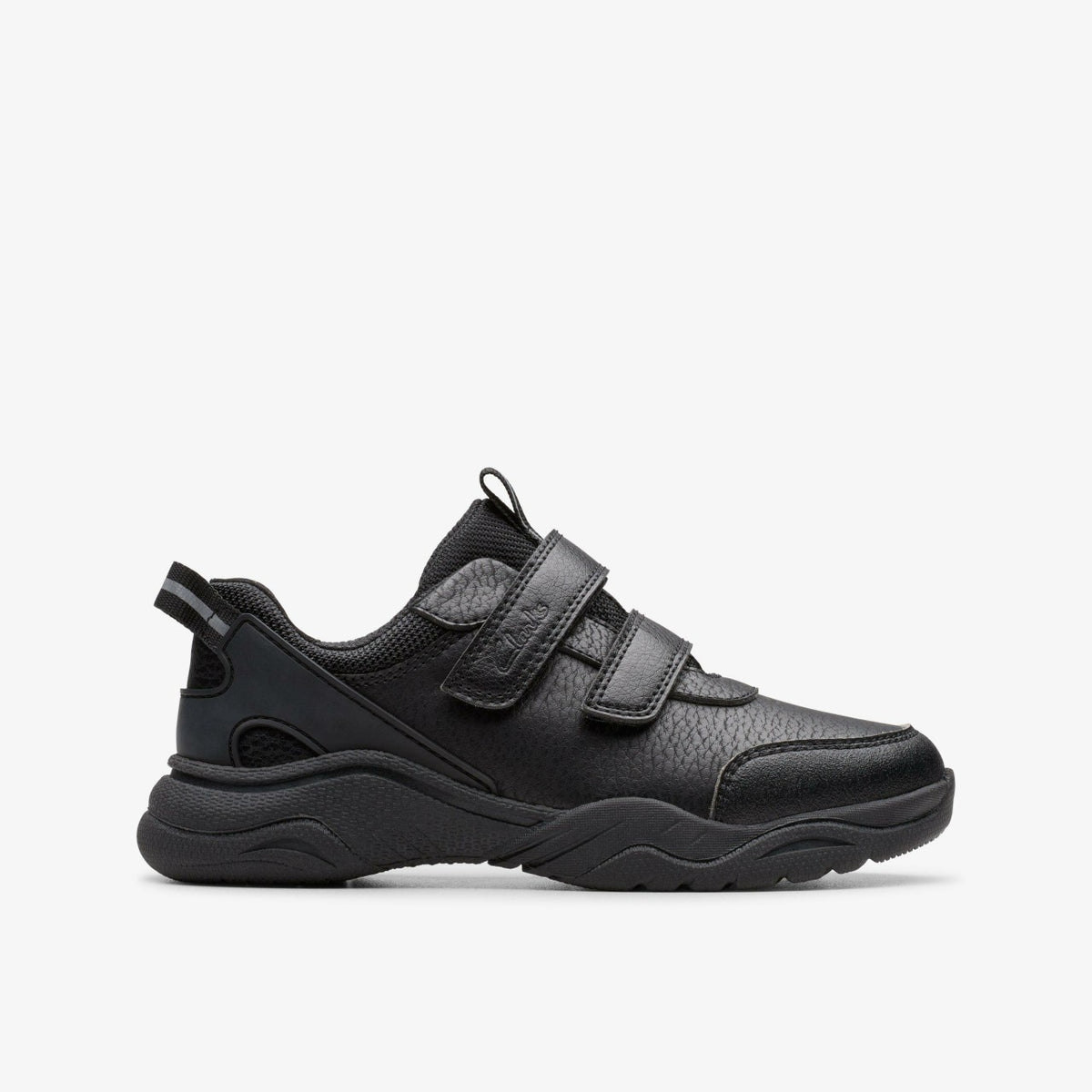 Clarks Feather Shine Kid Black