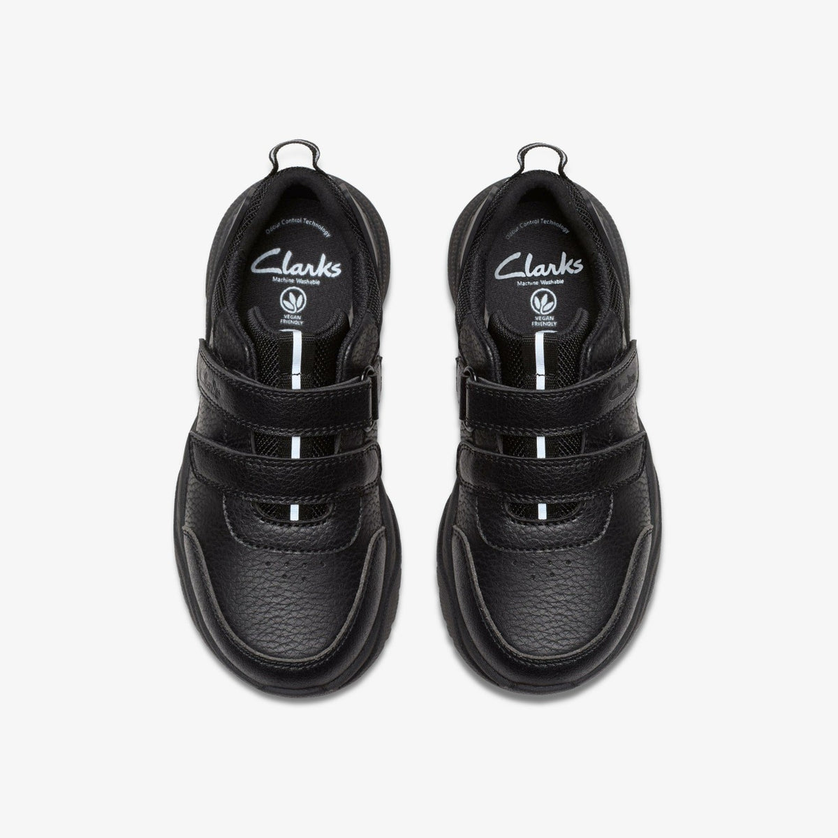 Clarks Feather Shine Kid Black