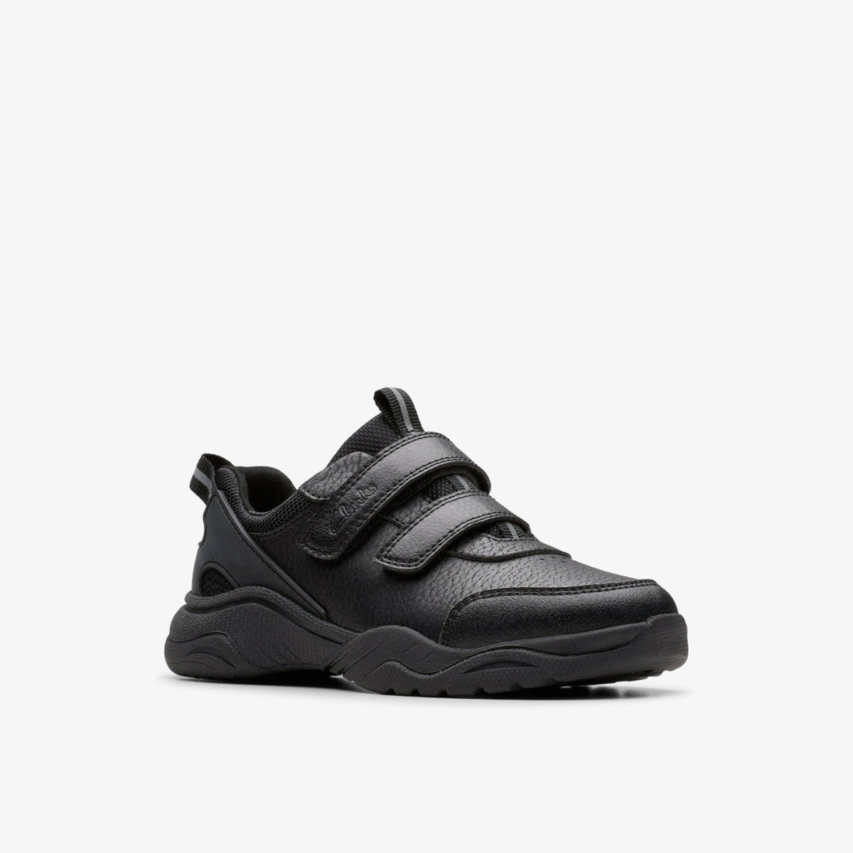 Clarks Feather Shine Kid Black