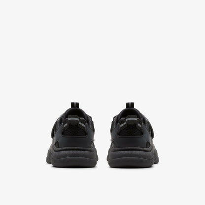 Clarks Feather Shine Kid Black