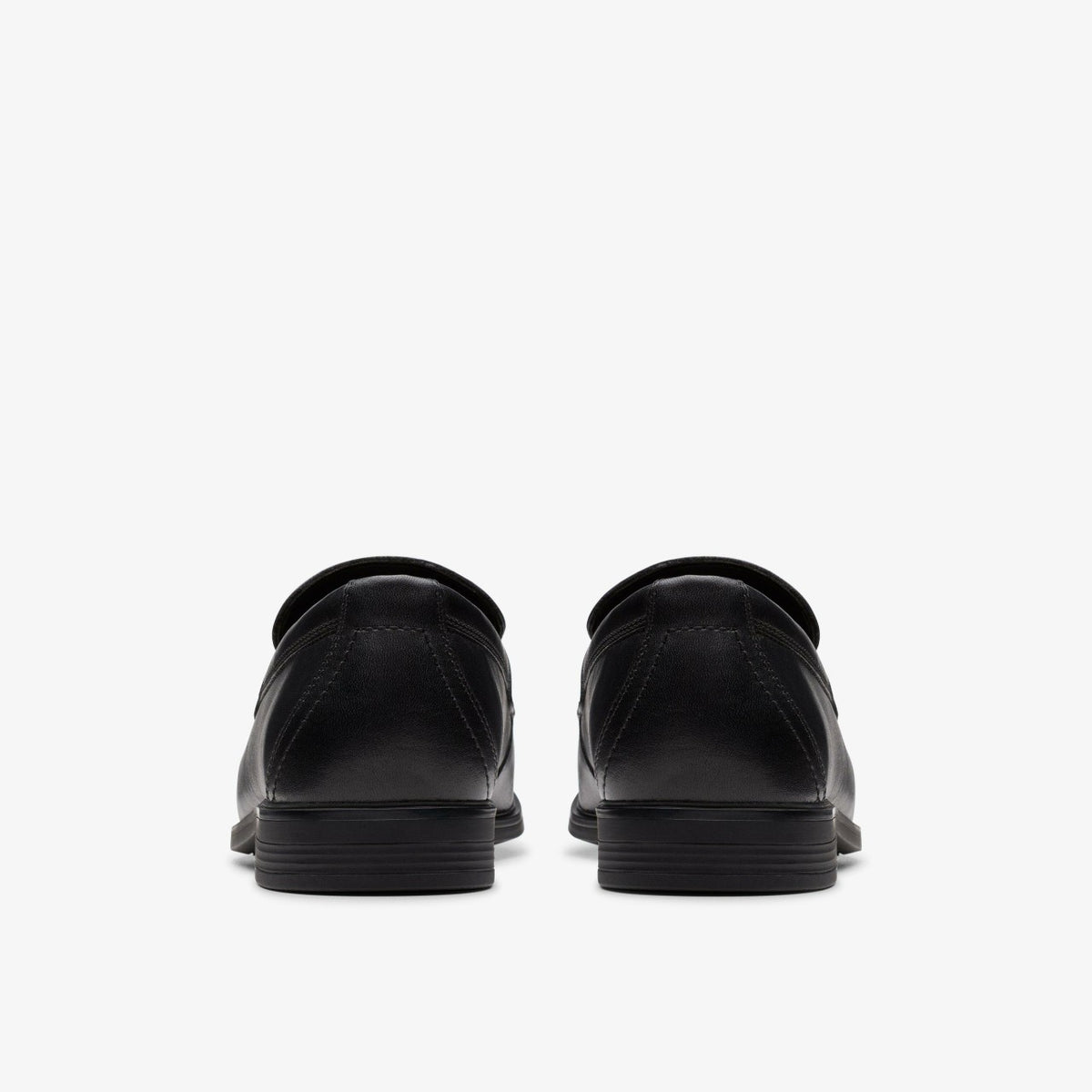 Clarks Jonwin Craft Youth Black Leather