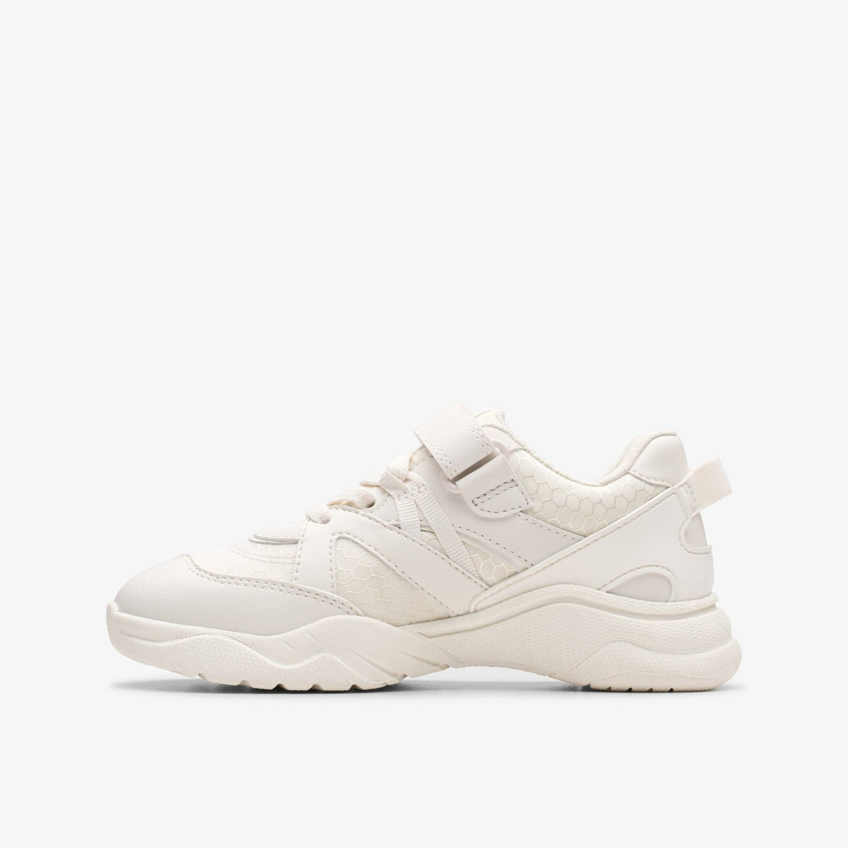 Clarks Feather Pace Kid White