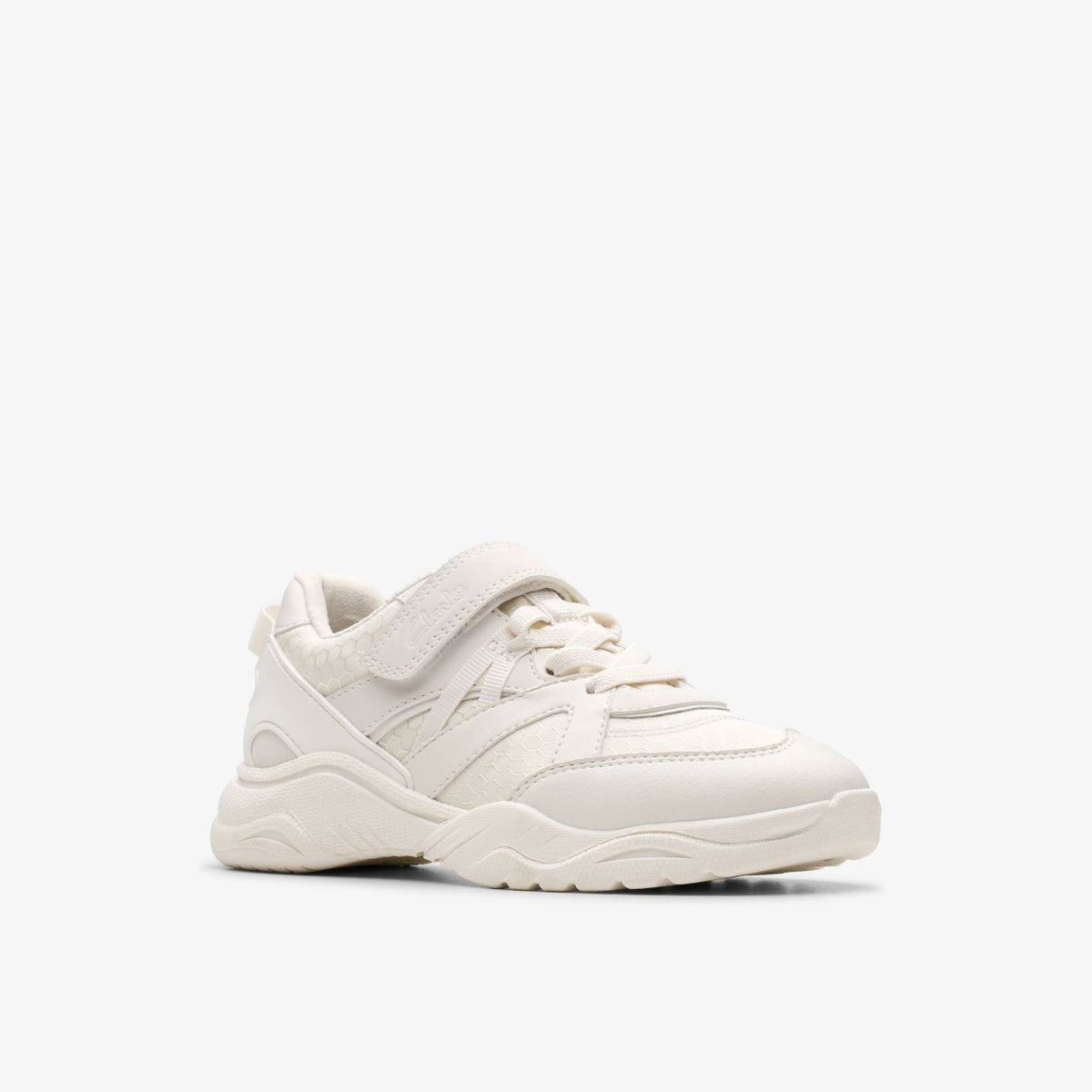 Clarks Feather Pace Kid White