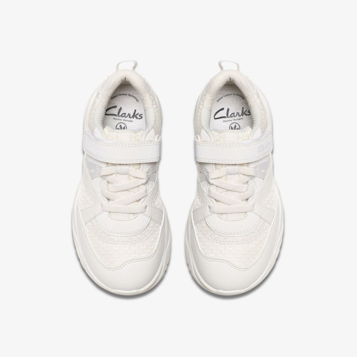 Clarks Feather Pace Kid White