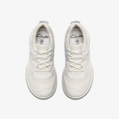 Clarks Feather Pace Older White