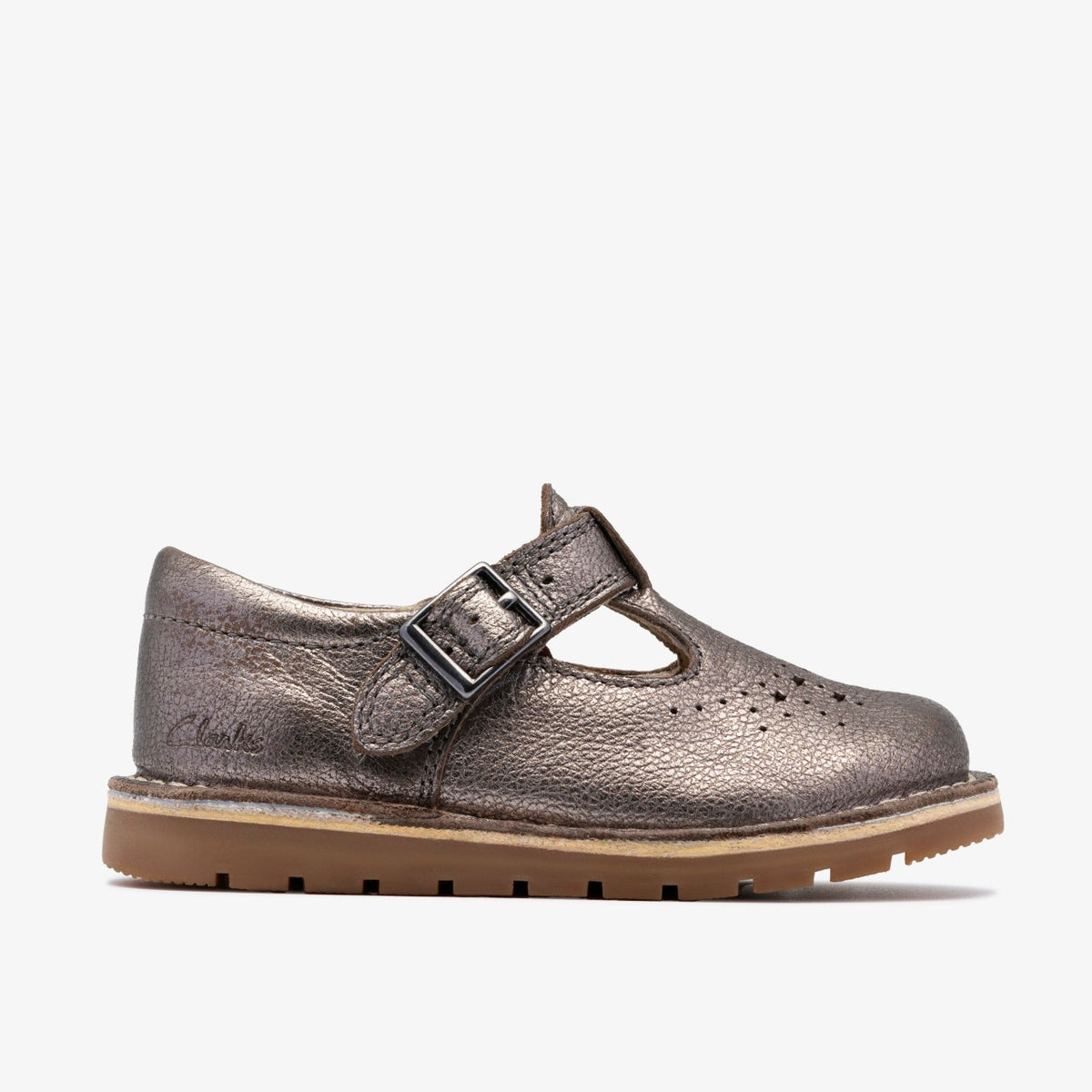 Clarks Joyful Skip Toddler Pewter