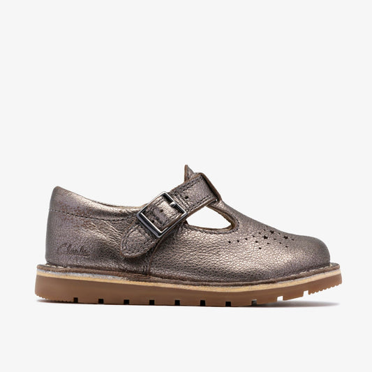 Clarks Joyful Skip Toddler Pewter