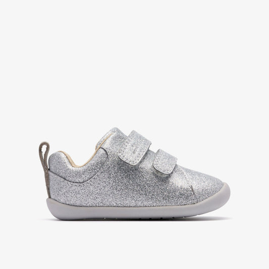 Clarks Roamer Craft Toddler Silver Patent