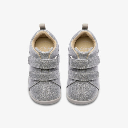 Clarks Roamer Craft Toddler Silver Patent