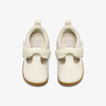 Clarks Roamer Trim Toddler Off White