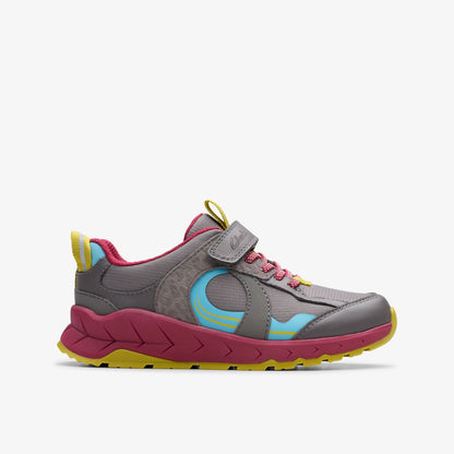 Clarks Selva Hero Kid Dark Grey Combination