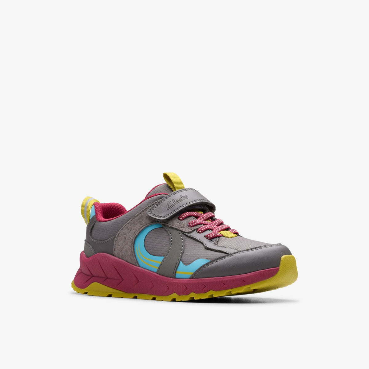 Clarks Selva Hero Kid Dark Grey Combination