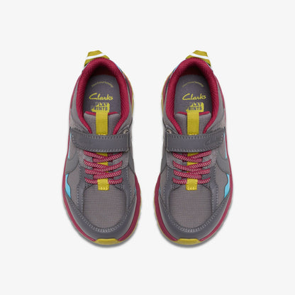 Clarks Selva Hero Kid Dark Grey Combination