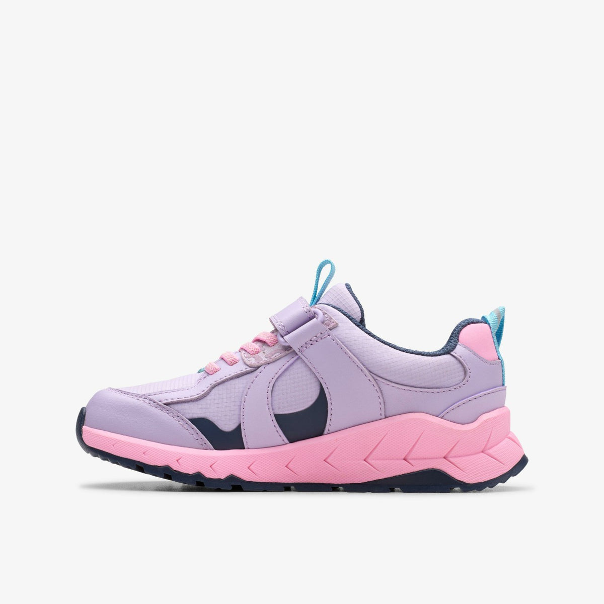 Clarks Selva Hero Kid Lilac Combination