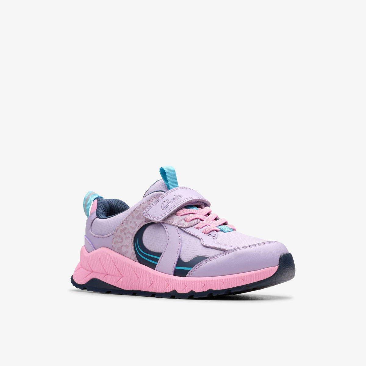 Clarks Selva Hero Kid Lilac Combination