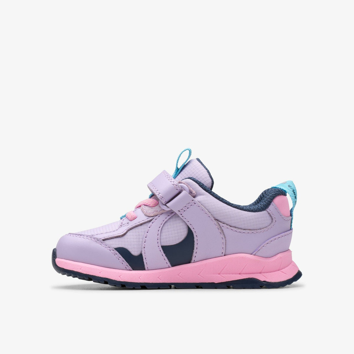 Clarks Selva Hero Toddler Lilac Combination