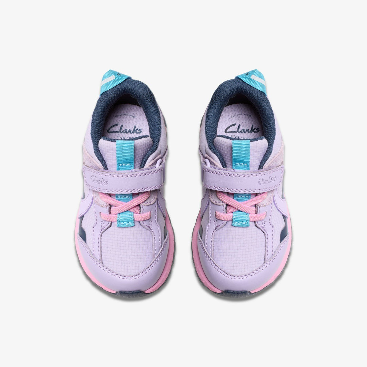 Clarks Selva Hero Toddler Lilac Combination