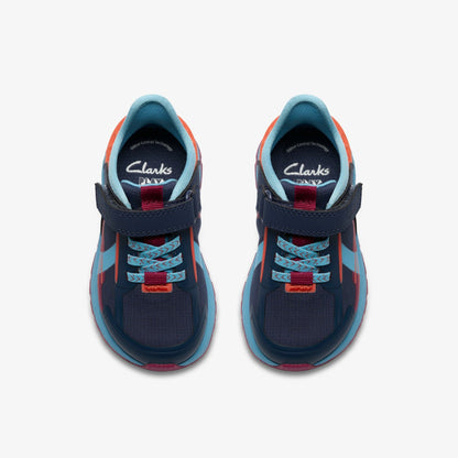 Clarks Selva Lane Toddler Navy Combination
