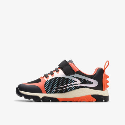 Clarks Steggy 2 Fly Kid Black/Orange