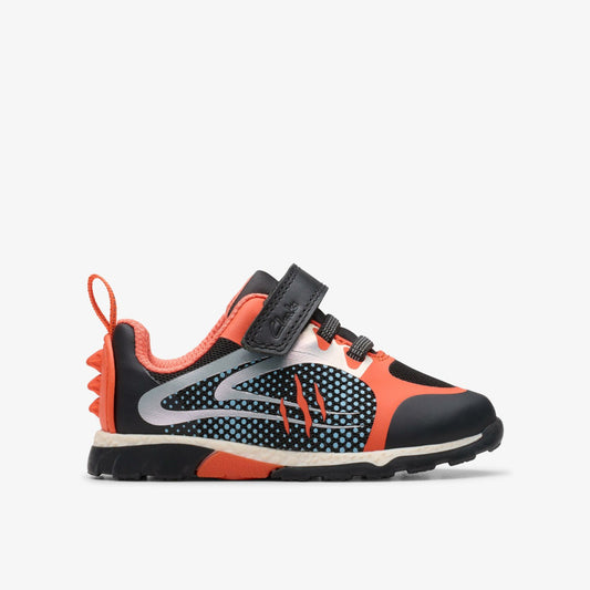 Clarks Steggy 2 Fly Toddler Black/Orange