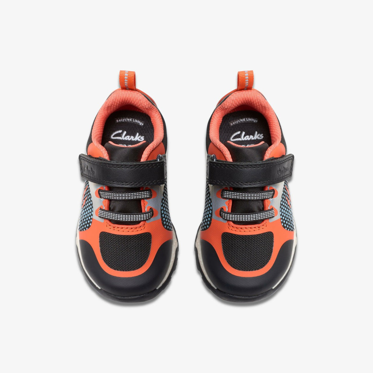 Clarks Steggy 2 Fly Toddler Black/Orange