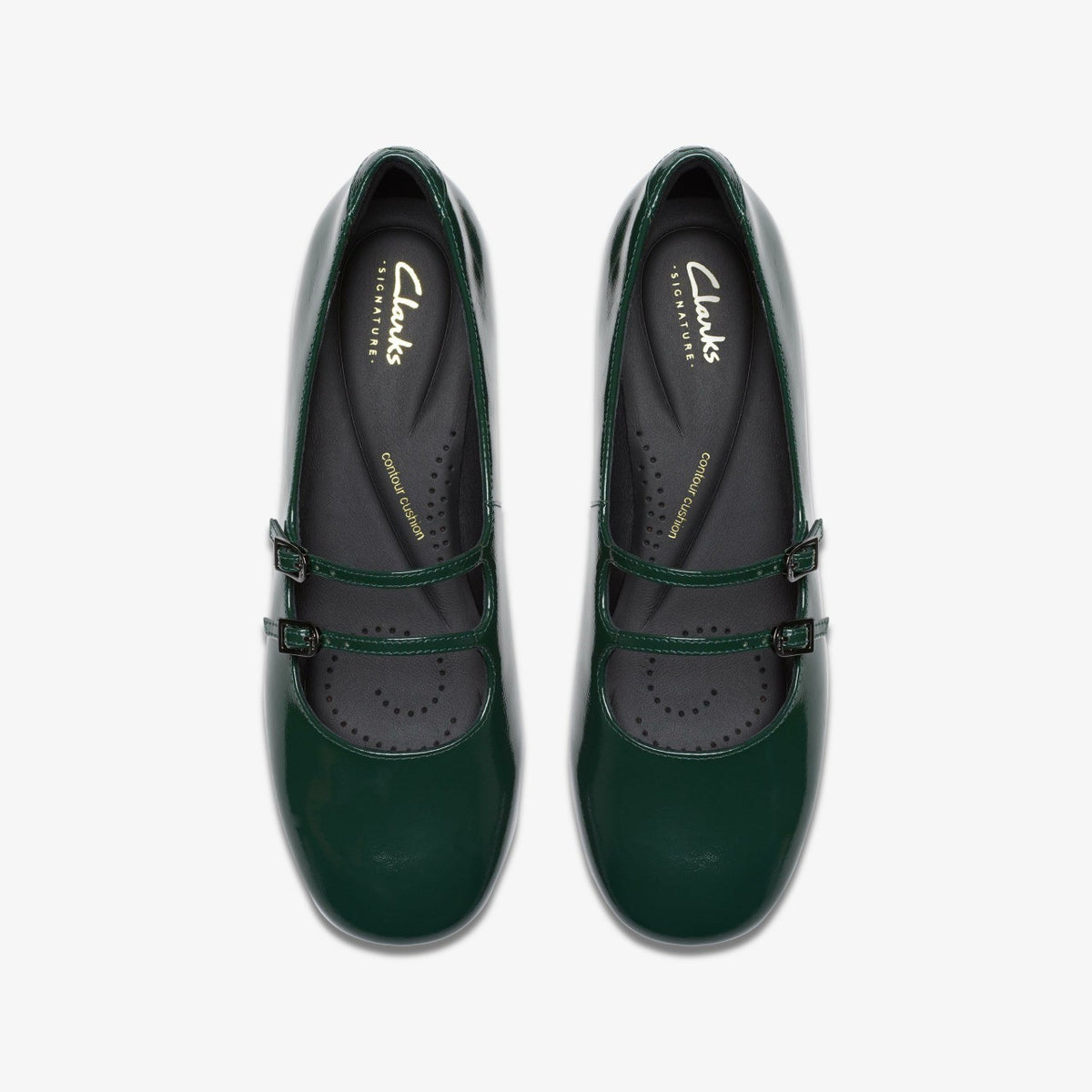 Clarks Daiss 30 Shine Dark Green