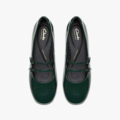Clarks Daiss 30 Shine Dark Green