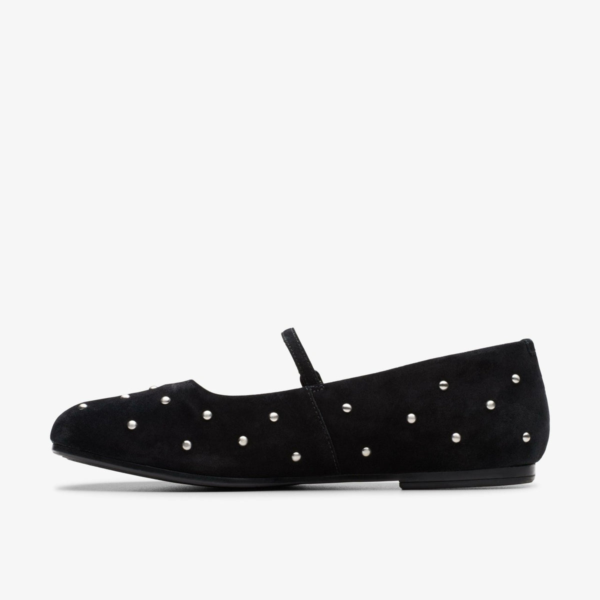Clarks Livia Stud Black Suede