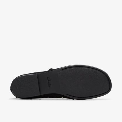 Clarks Livia Stud Black Suede