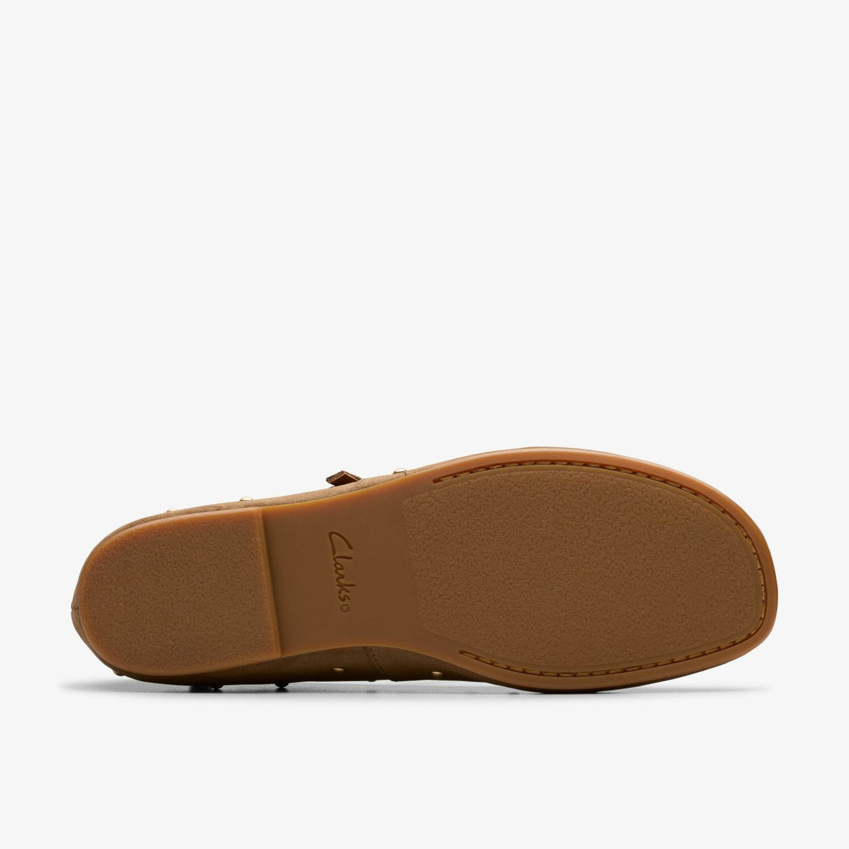 Clarks Livia Stud Walnut Suede