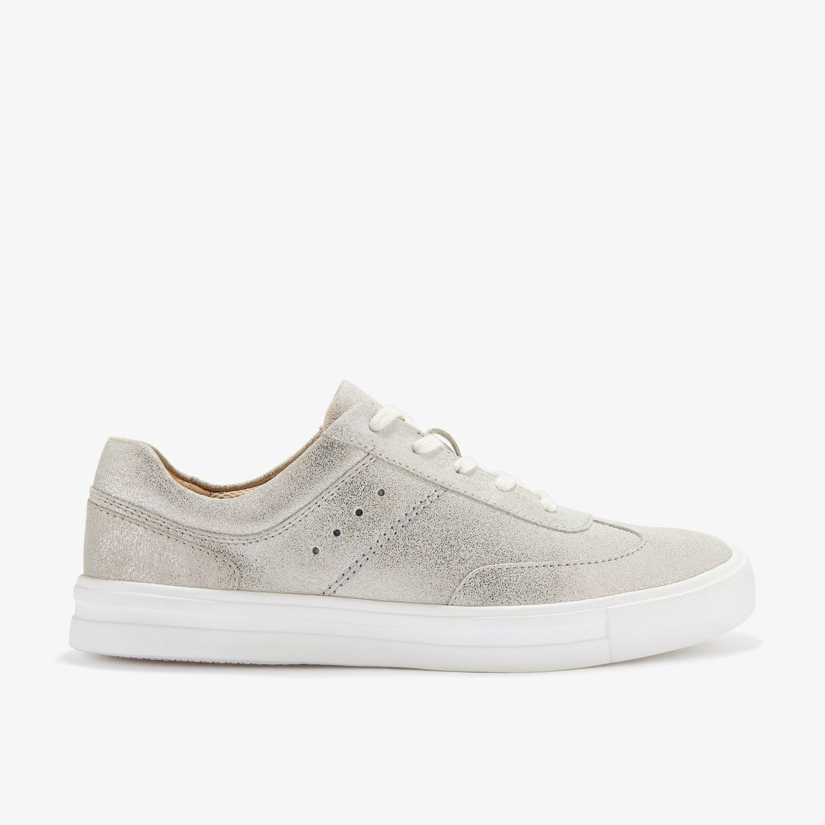Clarks Makea Court Metallic Leather