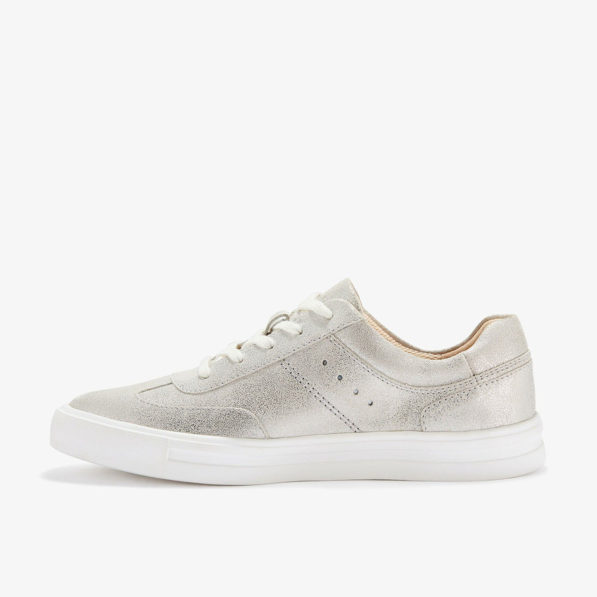 Clarks Makea Court Metallic Leather