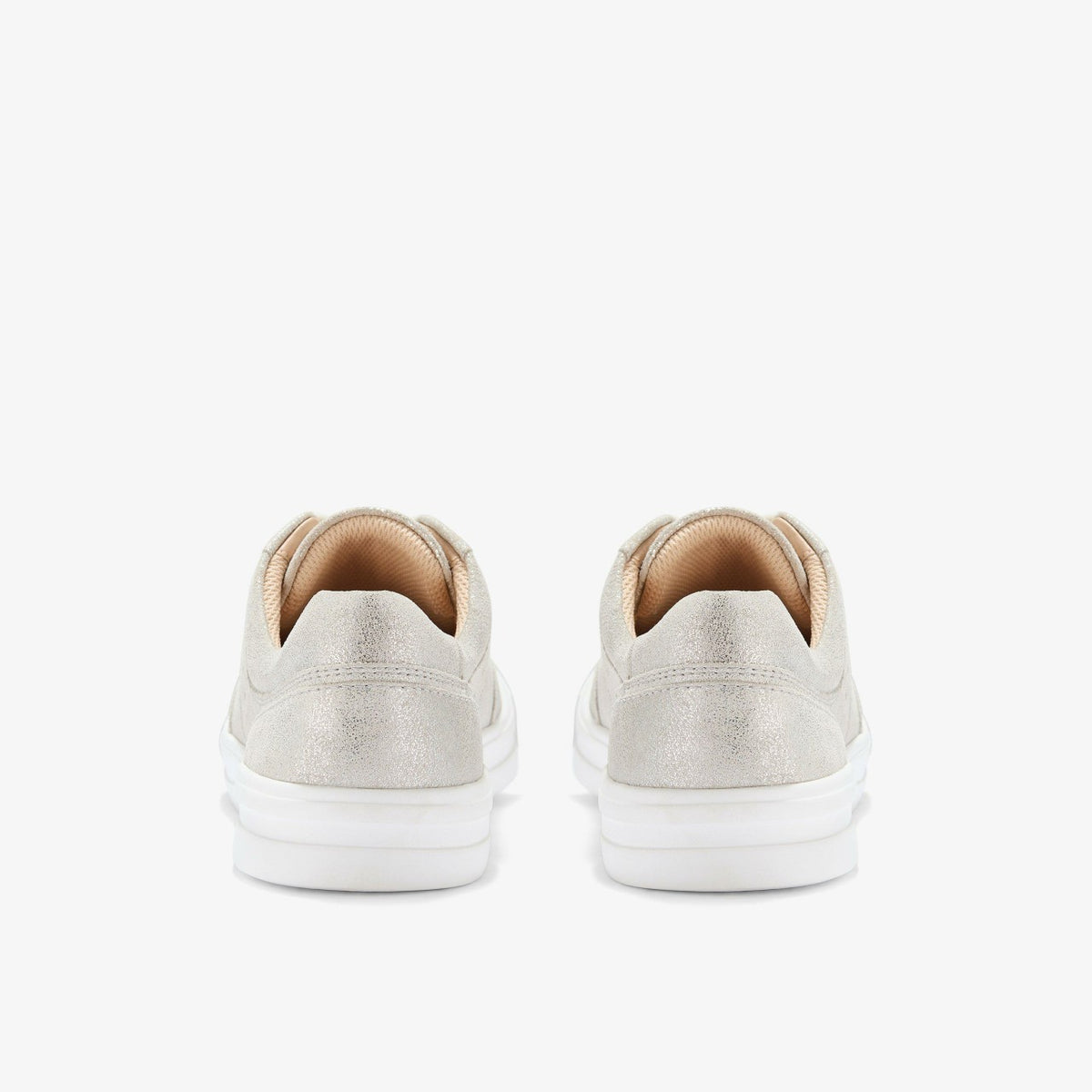 Clarks Makea Court Metallic Leather