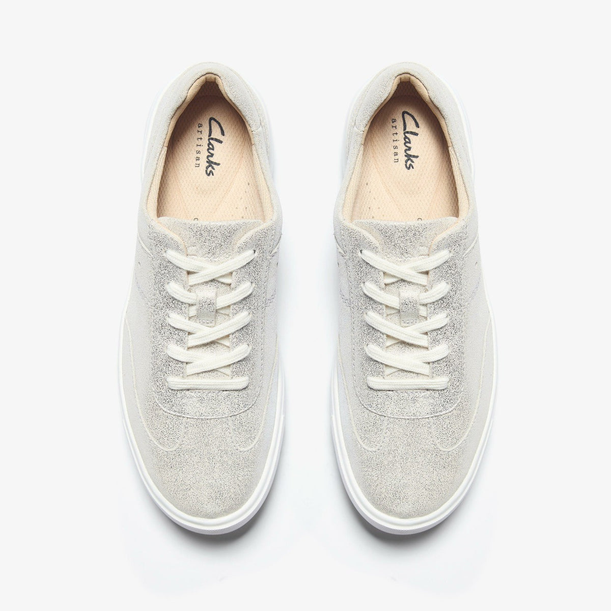 Clarks Makea Court Metallic Leather