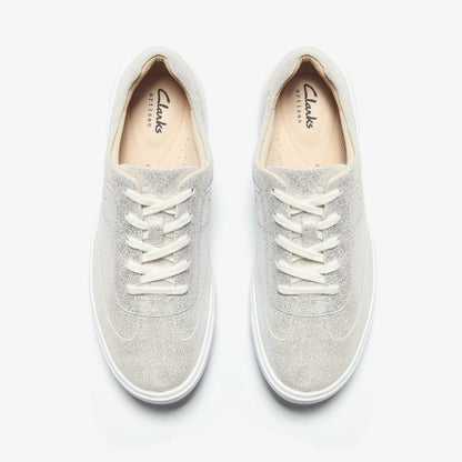 Clarks Makea Court Metallic Leather