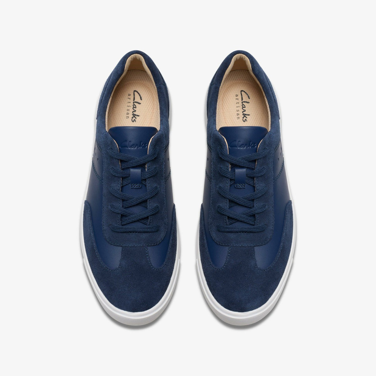 Clarks Makea Court Navy Leather