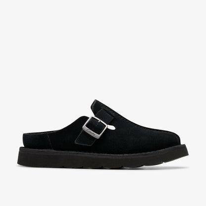 Clarks Solsbury Mule Black Suede