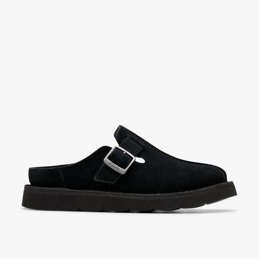 Clarks Solsbury Mule Black Suede